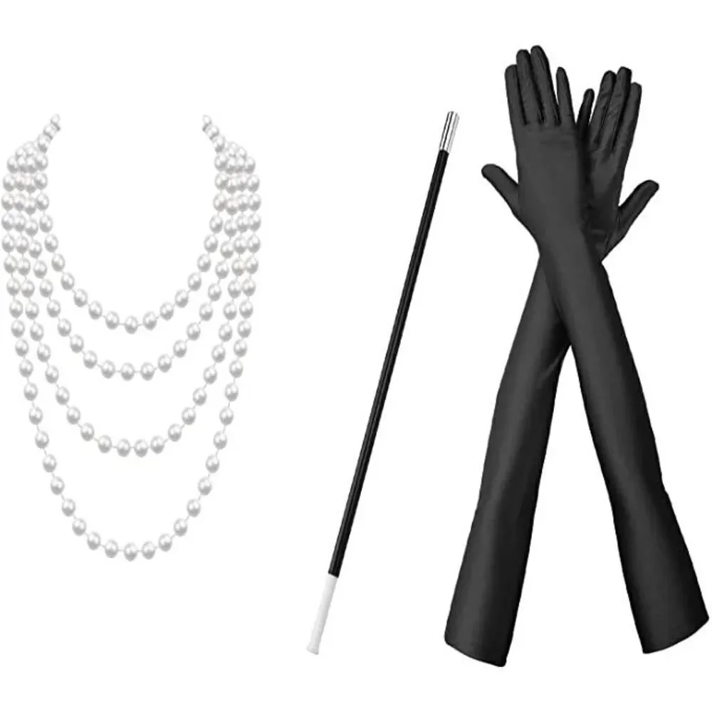 ✨ 6PCS 1920s Accessories Flapper Great Gatsby Vintage Retro Costume Set NEW